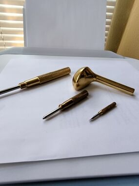 Gold-Tone Hand Tools Set - Small Precision Screwdrivers